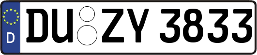 DU-ZY3833
