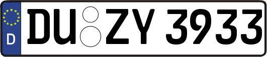 DU-ZY3933