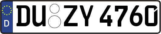 DU-ZY4760