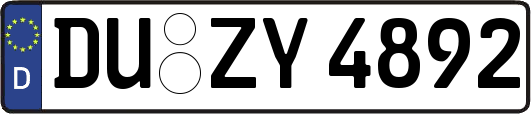 DU-ZY4892