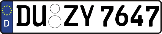 DU-ZY7647