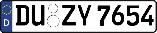 DU-ZY7654