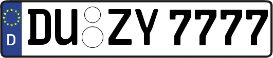 DU-ZY7777