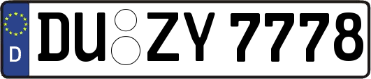 DU-ZY7778