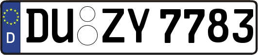DU-ZY7783