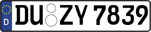 DU-ZY7839