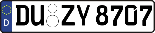 DU-ZY8707