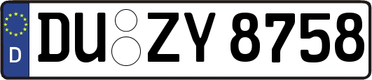 DU-ZY8758