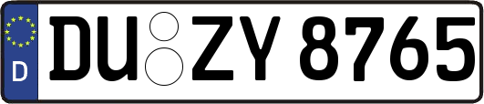 DU-ZY8765