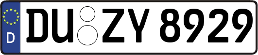 DU-ZY8929