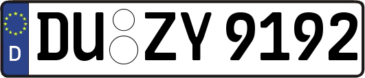 DU-ZY9192