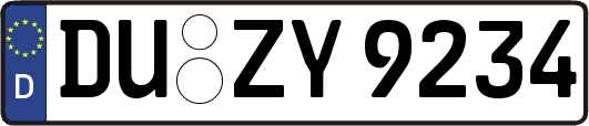 DU-ZY9234