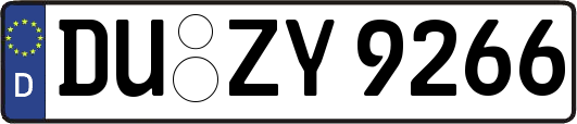 DU-ZY9266