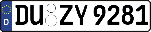 DU-ZY9281