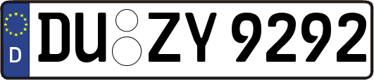 DU-ZY9292