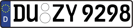DU-ZY9298