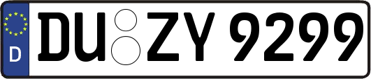 DU-ZY9299