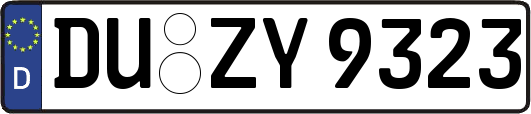 DU-ZY9323