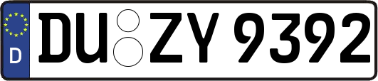DU-ZY9392