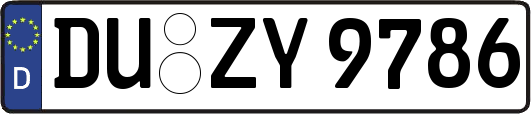 DU-ZY9786