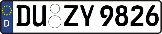 DU-ZY9826