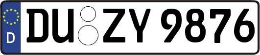 DU-ZY9876