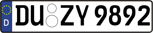 DU-ZY9892