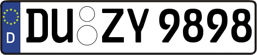 DU-ZY9898