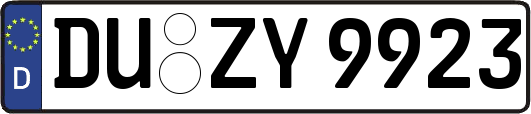 DU-ZY9923