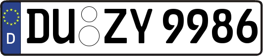 DU-ZY9986