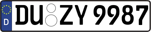 DU-ZY9987