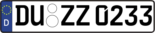 DU-ZZ0233