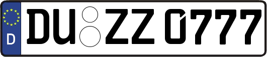 DU-ZZ0777