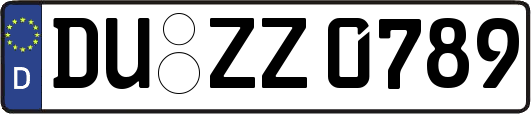 DU-ZZ0789