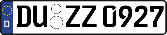 DU-ZZ0927