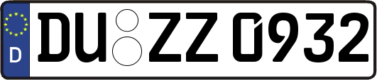 DU-ZZ0932