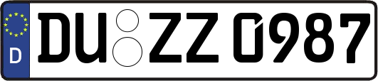 DU-ZZ0987