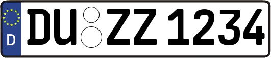 DU-ZZ1234