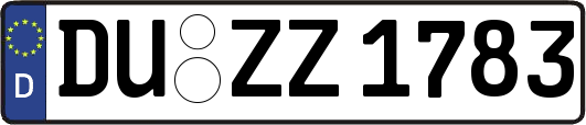 DU-ZZ1783