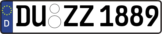 DU-ZZ1889