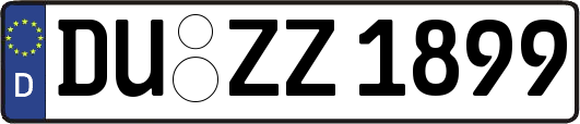 DU-ZZ1899