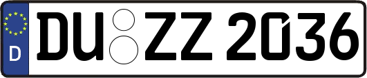 DU-ZZ2036
