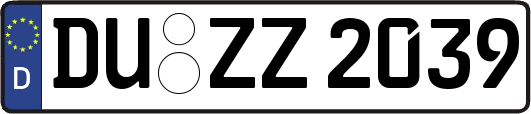 DU-ZZ2039