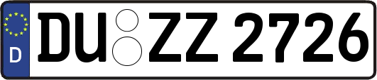 DU-ZZ2726