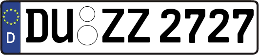 DU-ZZ2727
