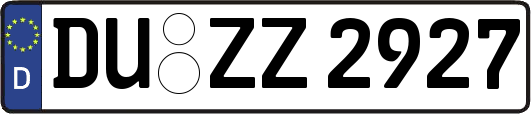 DU-ZZ2927
