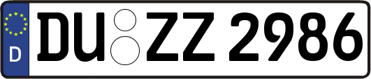 DU-ZZ2986