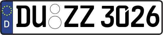 DU-ZZ3026