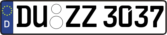 DU-ZZ3037
