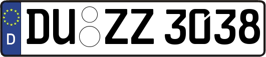 DU-ZZ3038